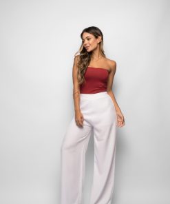 Calça Pantalona Malu Branca